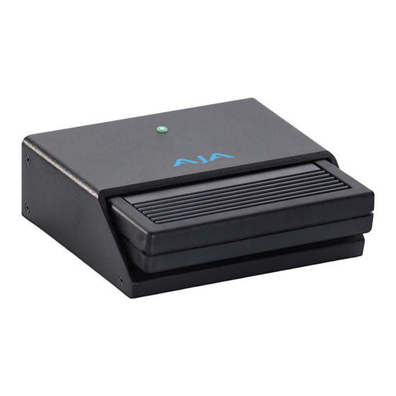 AJA KiStor Manuals