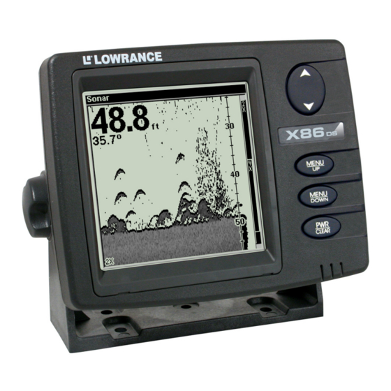 Lowrance X86 DS Installation And Operation Instructions Manual