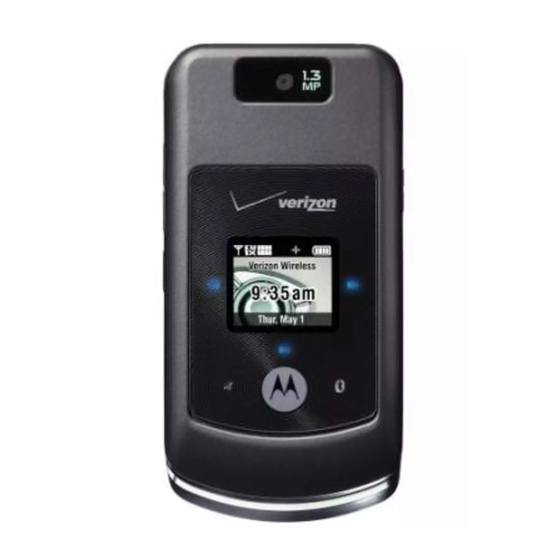 Motorola MOTO W755 User Manual