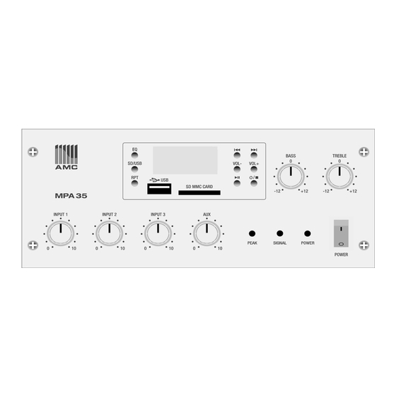 AMC MPA35 User Manual