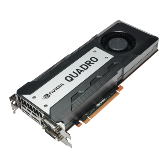 Nvidia Quadro K6000 Installation Manual