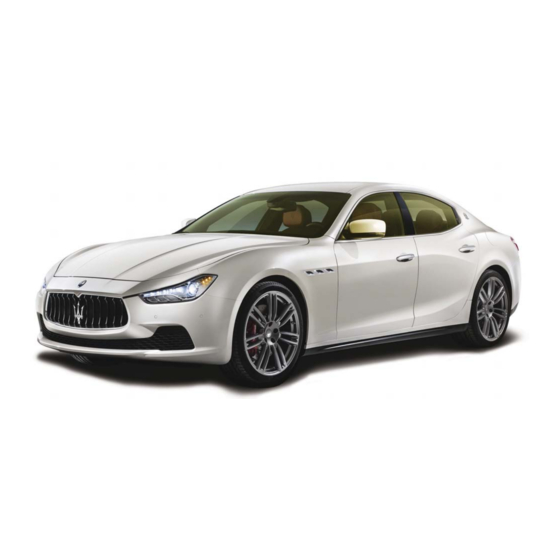 Maserati Ghibli 2016 Owner's Manual