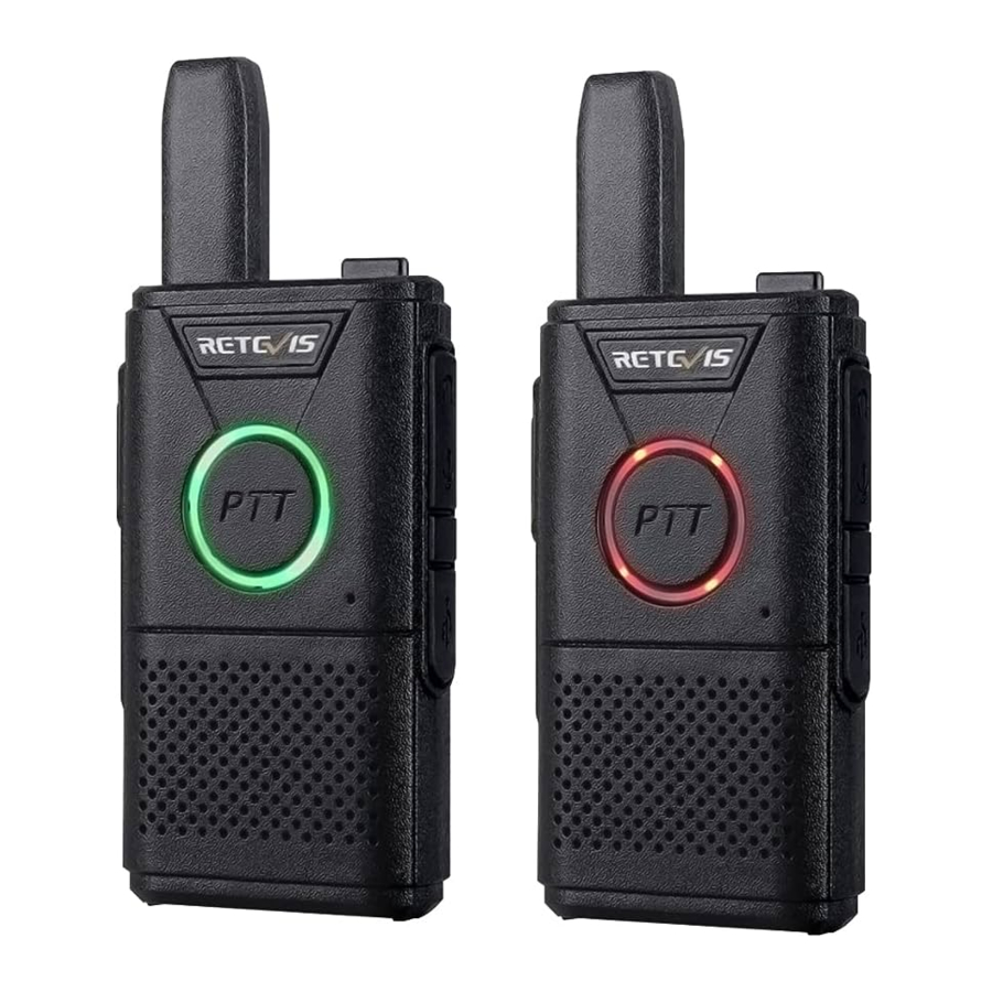 Retevis RT18 - Two Way Radio Manual