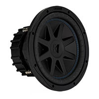 Kicker CompVX CVX15 Owner's Manual