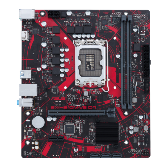 Asus EX-H610M-V3 D4 Manual