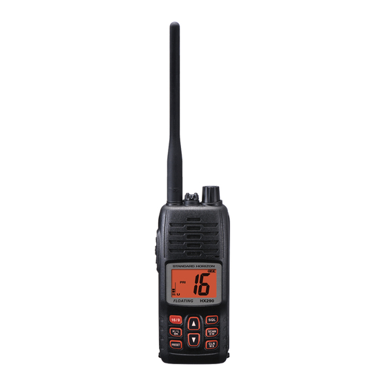 Standard Horizon HX290 Service Manual