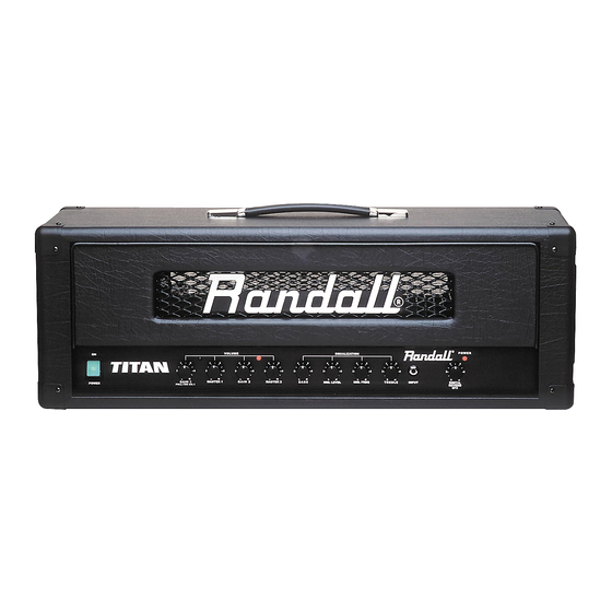 Randall TITAN Operator's Manual