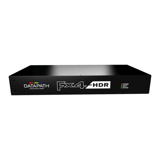 Datapath Fx4 Quick Start Manual