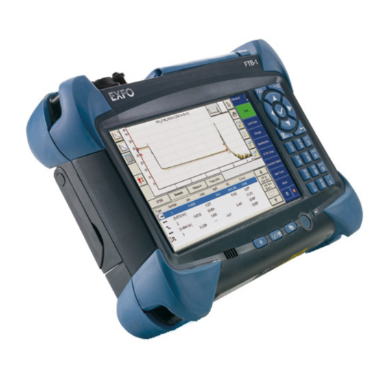 EXFO FTV-700 series Manuals