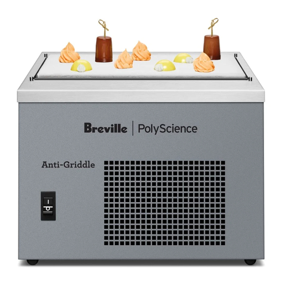 Breville PolyScience Anti-Griddle CAG700 Manuals