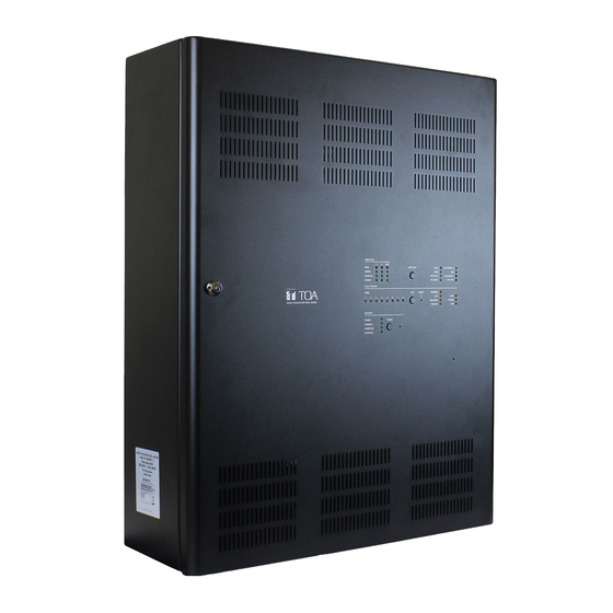 Toa VX-3308WM Operating Instructions Manual