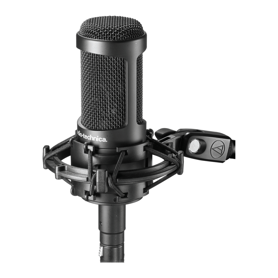 Audio-Techica AT2050 Condenser Microphone Manuals