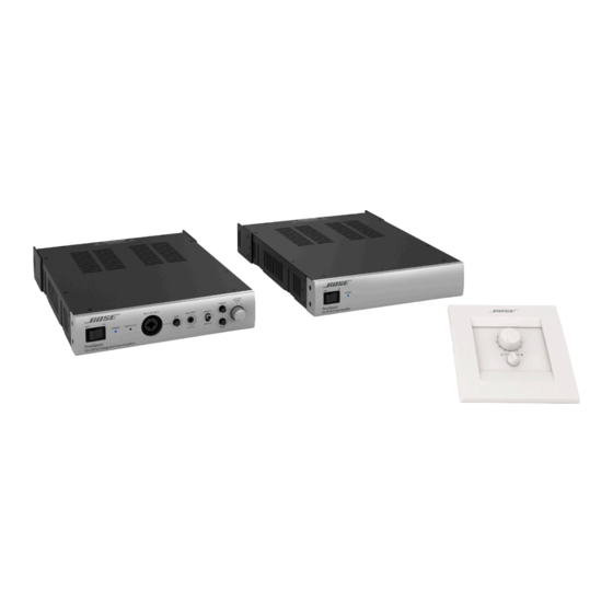 Bose Professional FreeSpace IZA 190-HZ Installation And Operating Manual
