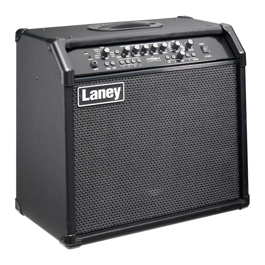 Laney Prism P65 Guitar Combo Amplifier Manuals