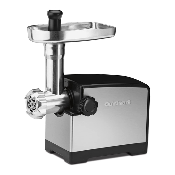 Cuisinart CMG-105C Instruction And Recipe Booklet