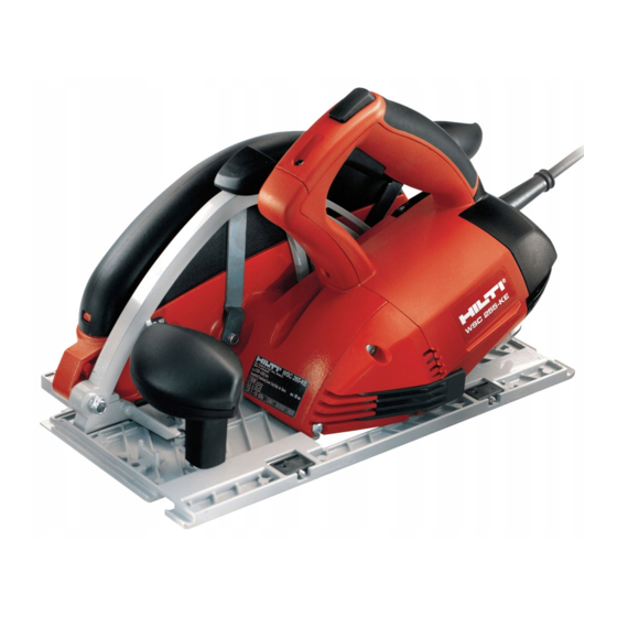 Hilti WSC 255-KE Operating Instructions Manual