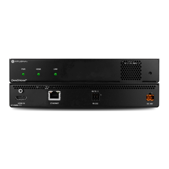 Atlona AT-OMNI-111 Installation Manual