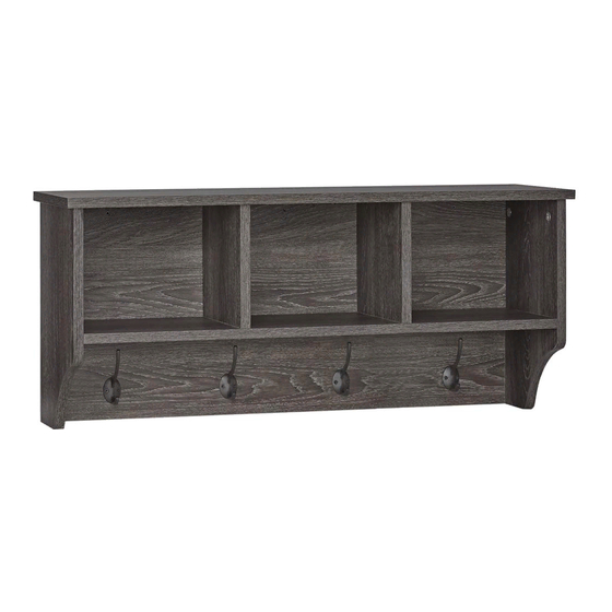 RiverRidge Woodbury Wall Shelf 16-030 Assembly Instructions Manual