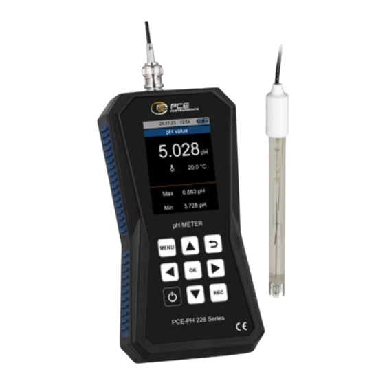 PCE Instruments PCE-PH 228 User Manual