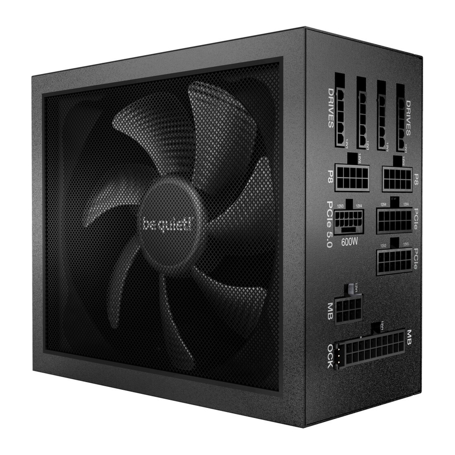 be quiet! Dark Power 13 1000W/850W/750W - Power Supply Manual