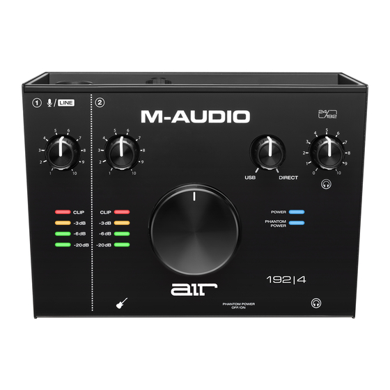 M-Audio AIR 192 4 Manuals