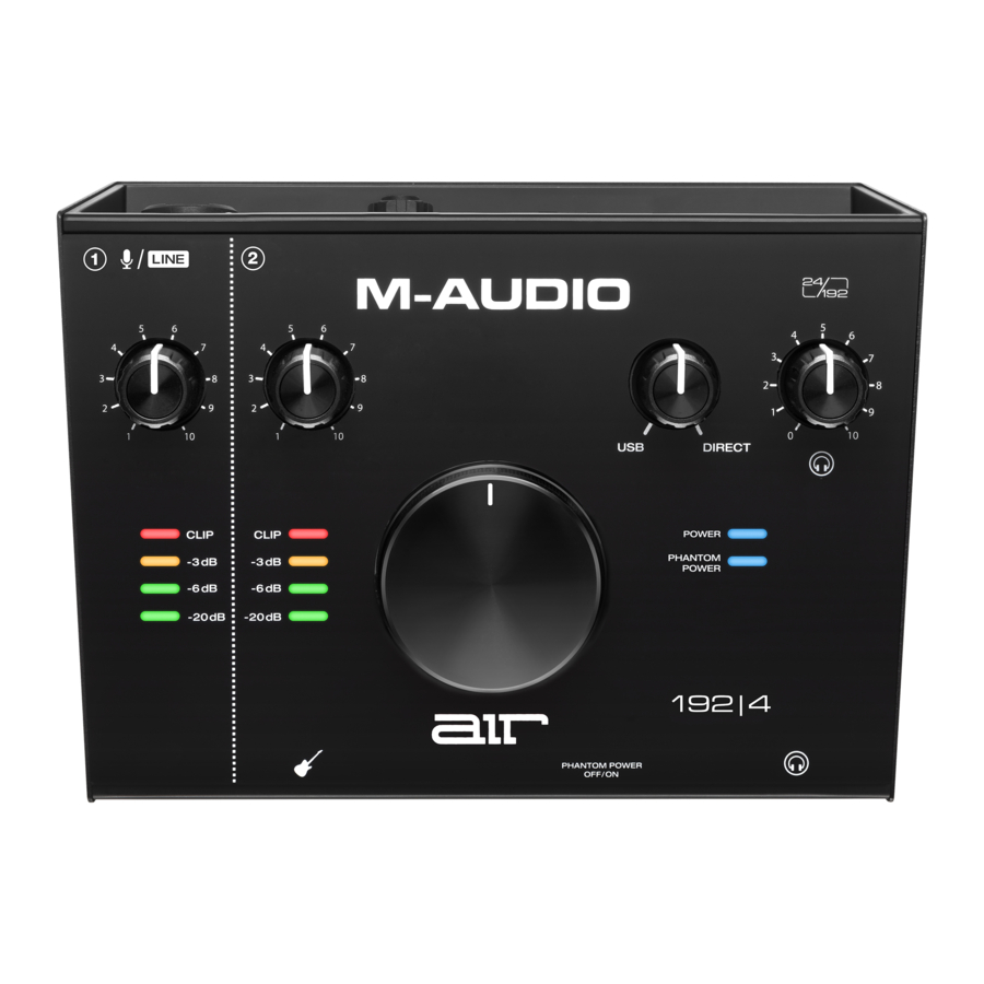 M-Audio AIR 192 4 Manual