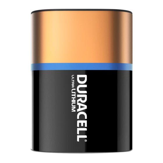 Duracell Lithium/Manganese Dioxide Ultra 245 Specification Sheet