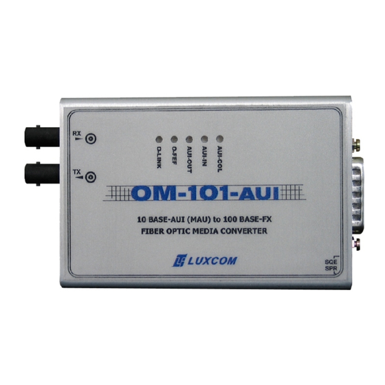 LuxCom OM101-AUI Operating Manual