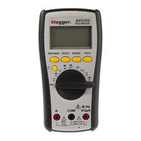 Megger AVO410 User Manual