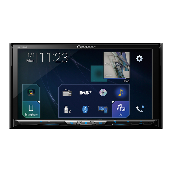 Pioneer AVH-Z9100DAB Installation Manual