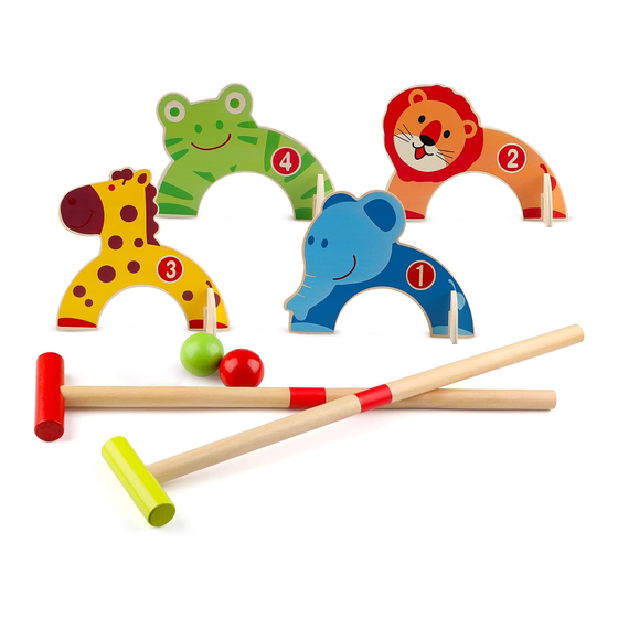 myToys Forest Animals Croquet Game Assembly And User Instructions