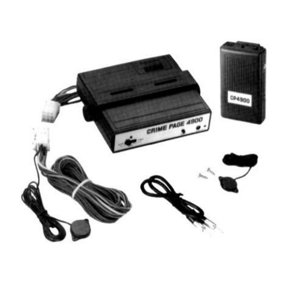 CrimeStopper Cp-4900 User Manual