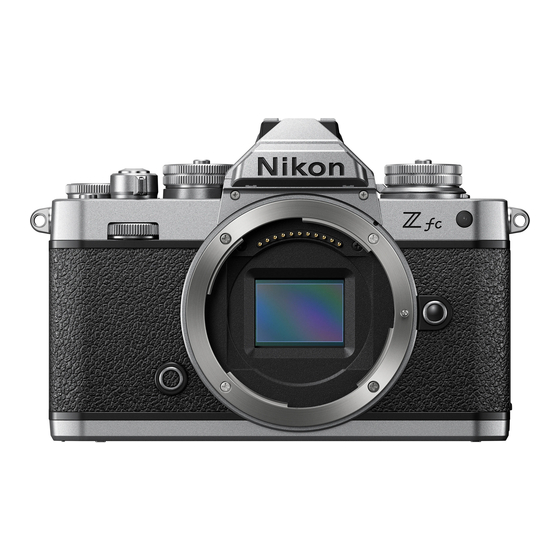 Nikon Z fc Manuals