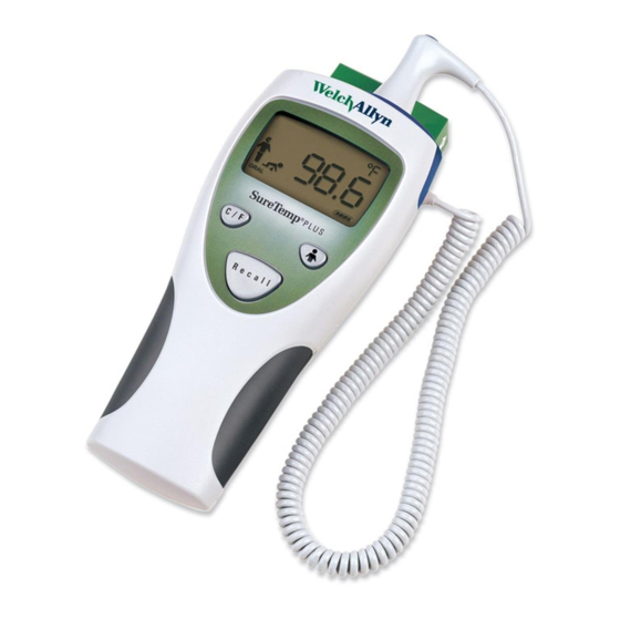 Welch Allyn Sure Temp Plus Quick Start Manual