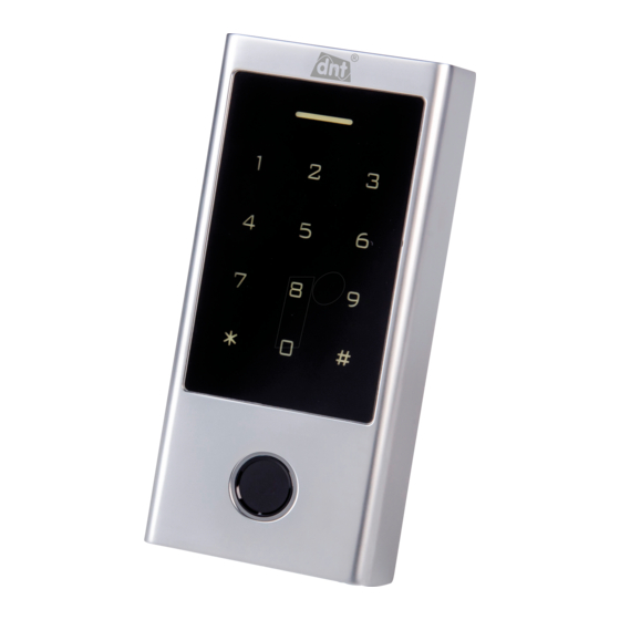 User Manuals: DNT BioAccess PRO Fingerprint Code Lock