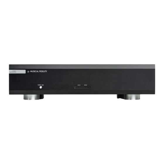 Musical Fidelity M6x250.4/2 Manuals