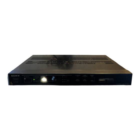 Sony ST-92TV Manuals