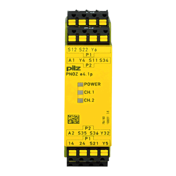 Pilz PNOZ e4.1p Operating Manual