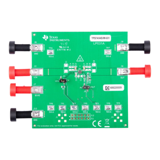 Texas Instruments TPS7A52EVM-031 User Manual