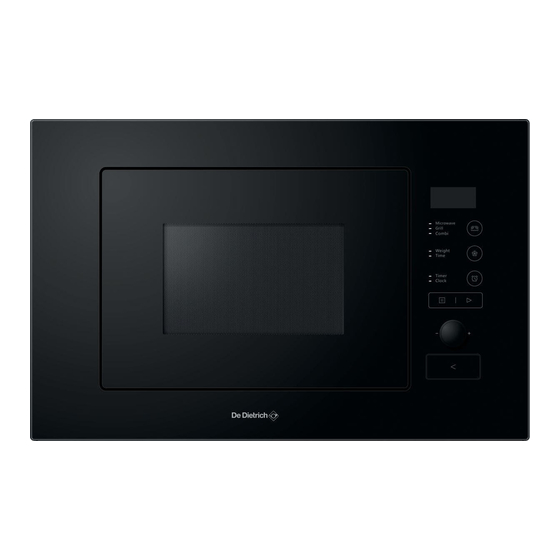DeDietrich DMG2508B Manual