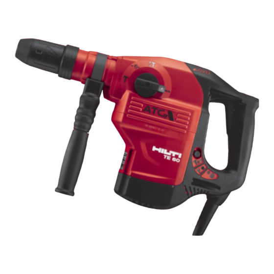 Hilti TE 60-ATC Operating Instructions Manual