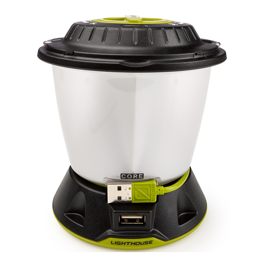 Goal Zero Lighthouse Core - Lantern & USB Power Hub Manual