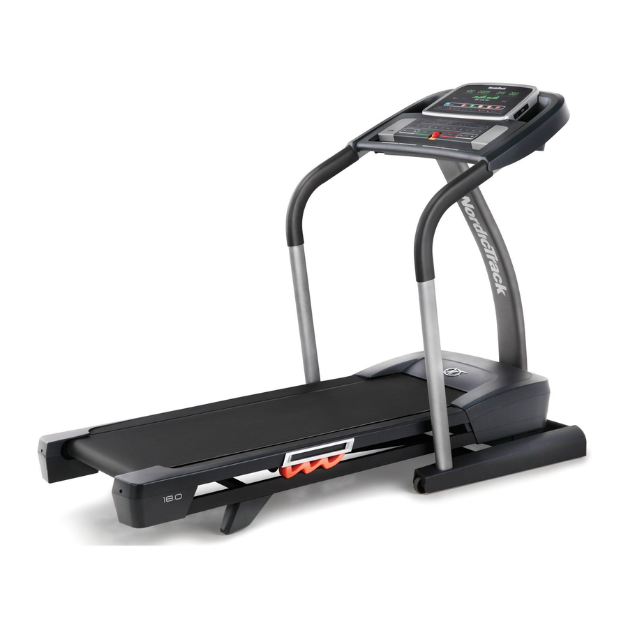 NordicTrack T18.0 Treadmill Manuel De L'utilisateur