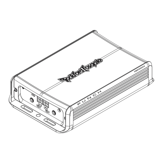 Rockford Fosgate Punch PBR300X4 Installation & Operation Manual