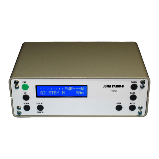 JUMA PA-100D Operating Manual