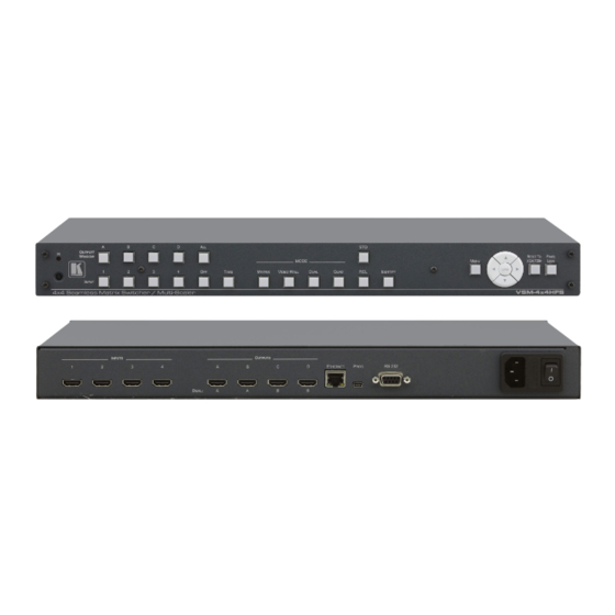 Kramer VSM-4x4HFS User Manual