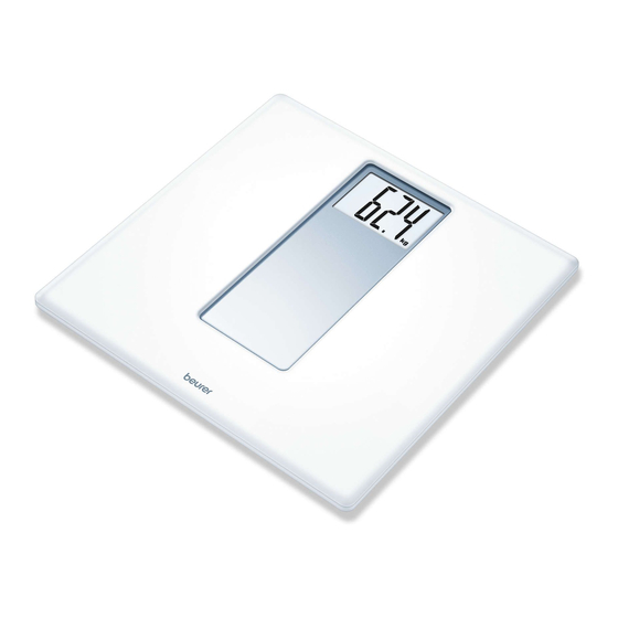 Beurer PS 160 Digital Bathroom Scale Manuals