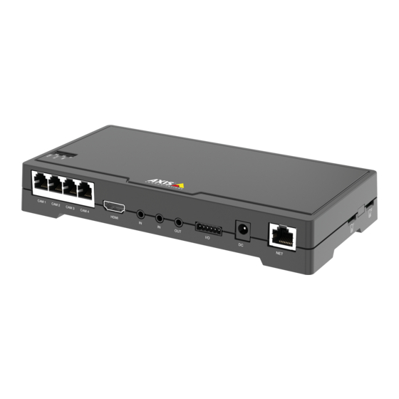 Axis FA54 Installation Manual