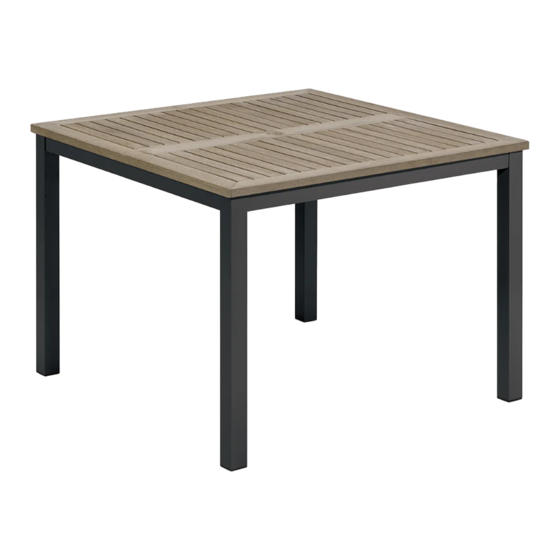 Oxford Garden TRAVIRA 39" TABLE Assembly Instructions