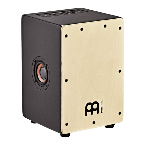 Meinl Percussion MINI CAJON SPEAKER Info Sheet